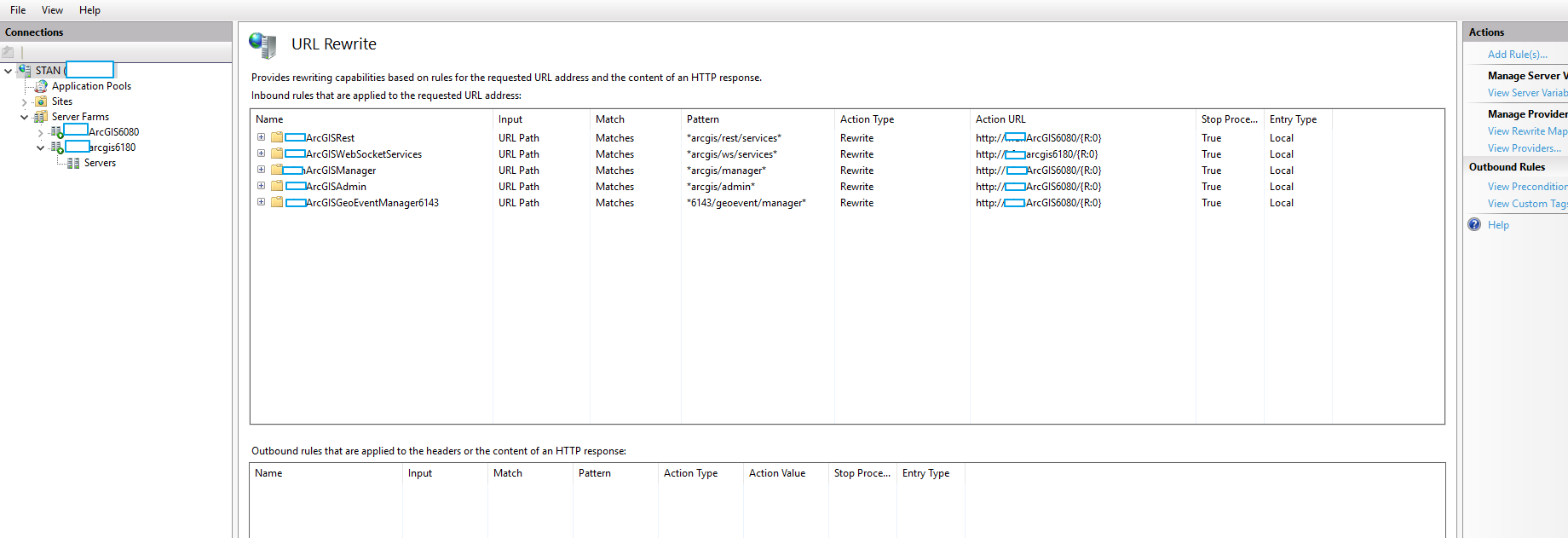 IIS Setup for GeoEvent Reverse Proxy